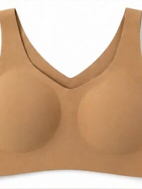 Honeylove Wireless Bra 1X Nude Shapewear Lift Support Seamless #A1-0004